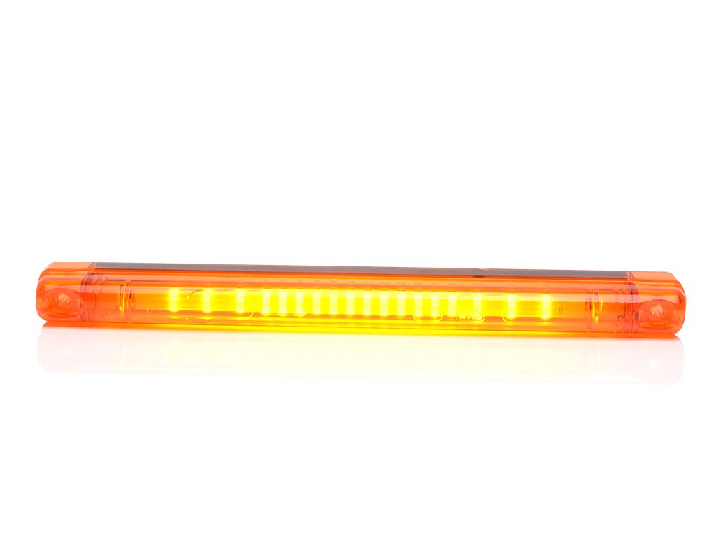 Výstražná lišta oranžová LED 1027 oranžová 12-24V