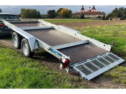 Prepravník áut a bagrov Lider 4,5x1,9 3500kg hydr. sklopný