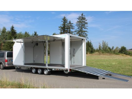 Skriňový autoprepravník Wiola 600x245x215 3500kg 3nápravy