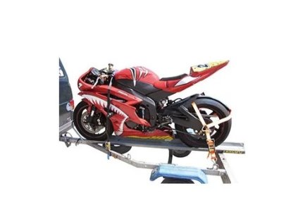 Súprava na kotvenie zadného kolesa motocykla na prevoz