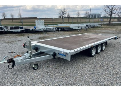 Príves Martz GT 500/3 Plato 3500kg 3-nápravový na autá 13" kolesá