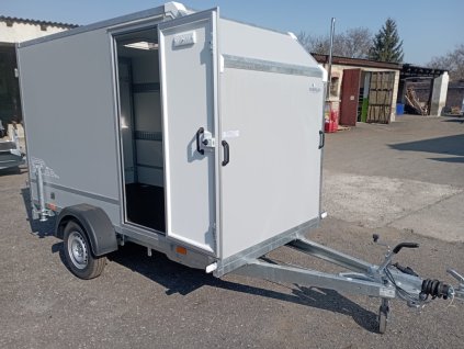 Skriňový príves Tomplan TFDS 300.00 1300kg dvere, okno