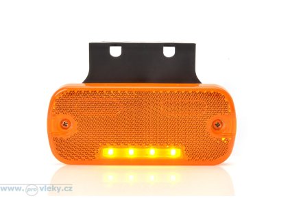 Svietidlo pozičné W128 oranžová LED vr. odrazky