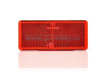 Odrazka UP 96x42mm červená samolepiaca