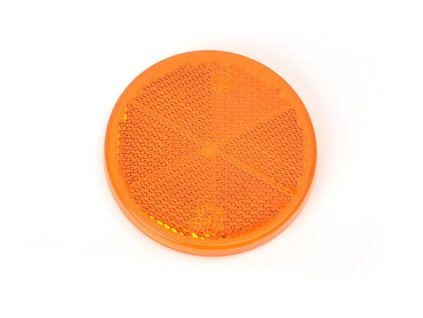 Odrazka 61mm oranžová samolepiace