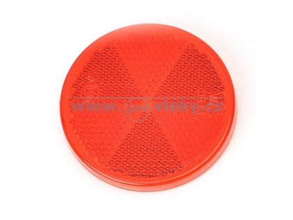Odrazka FI61 guľatá 61mm červená samolepiace