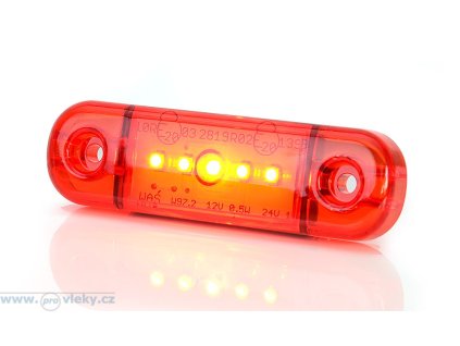 Pozičné svietidlo W97.2 červená LED
