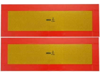 Ceduľa reflexná pre návesy a prívesy  hliníková /pár