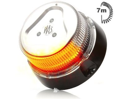 Maják LED oranžový 7m; do autozásuvky 852.8