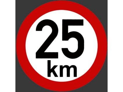 Samolepka rýchlosti 25 km