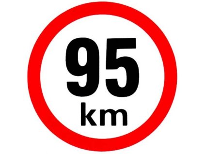 Samolepka rýchlosti 95 km