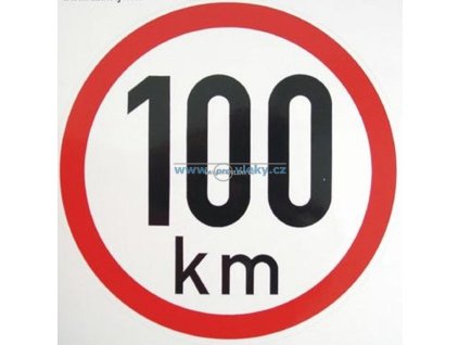 Samolepka rýchlosť 100 km / hod 15cm
