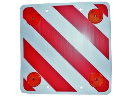 Reflexná tabuľa červenobiela 50x50cm