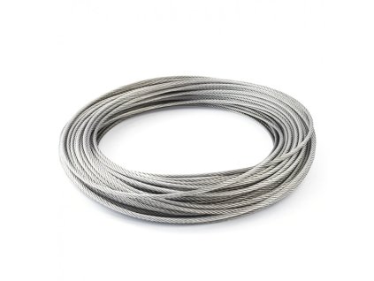 Lano oceľové DIN 3055 v PVC 5 / 6mm colné