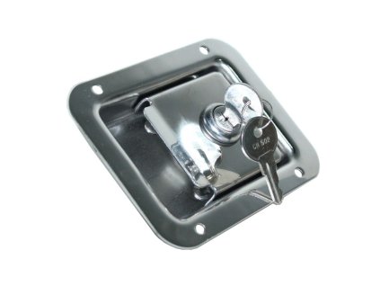 Zámok zápustný nerez uzamykateľný 120x90mm