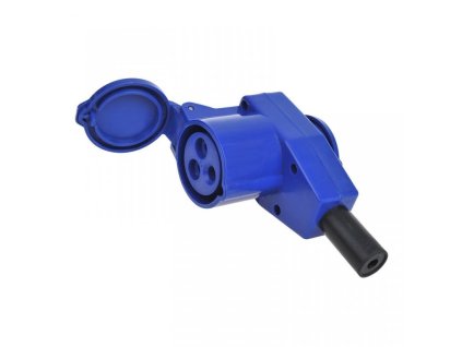 Zásuvka uhlová CEE 16A + zásuvka Schuko