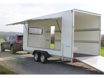 Príves Tomplan TFS 500T.00 2700kg, rampa, okno, bočná klapka a dvere