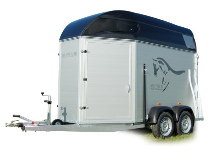 Príves na 2 kone Sirius S77 340x175x242 2500kg 2x dvere, alu kolesá