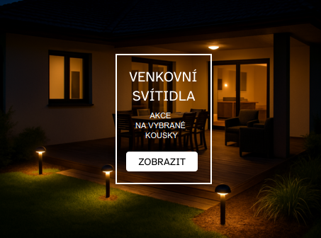 Venkovní svítidla pro Vaši terasu, zahradu i venkovní prostory