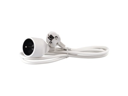 Prodlužovací kabel P0112 1 zásuvka 2m bílý