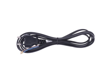 Flexo šňůra 2x0,75mm 2m H03VV-H2 černá