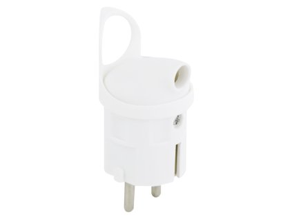 Vidlice úhlová pro prodlužovcí kabel 16A/250V bílá