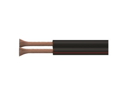 Dvojlinka nestíněná 2x1,5mm černo-červená
