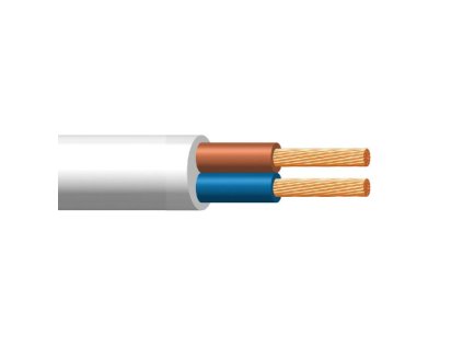 kabel H05VV-F CYSY 2x1 bílá