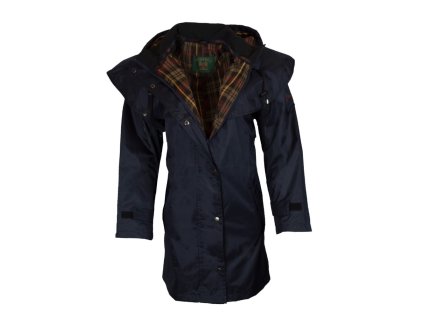 hunton cape coat navy 2