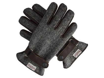 steel grey gloves flat