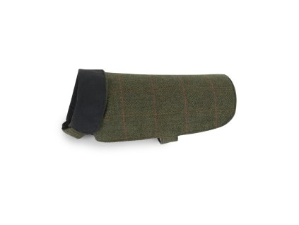 alfie dog coat dark sage 1