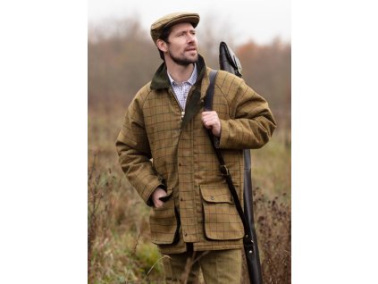 Pánská bunda Derby Tweed Barlaston béžový tvíd