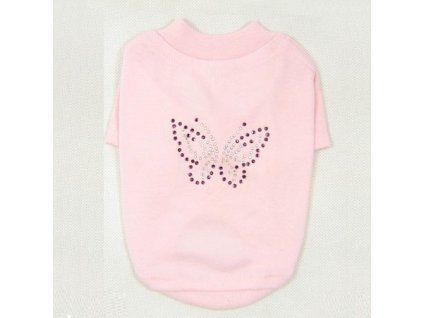 Tricko pro psa rose butterfly