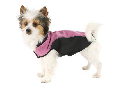 Vesta pro psa softshell ruzova