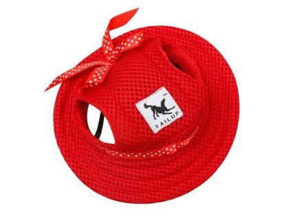 klobouk pro psa carmen cervena
