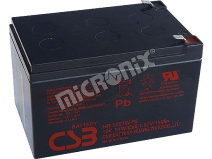 33404 hr 1251w 12v 13 5ah akumulator csb