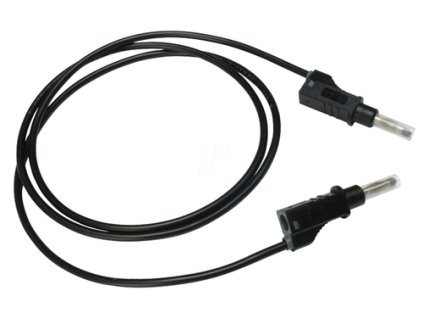 34124 2210 600v 100 0 cierny kabel 1m ban ban 4mm so zasuvacim krytom