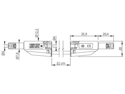 34328 2611 100 2 cerveny kabel 1m ban ban 4mm kryty 12a silikon