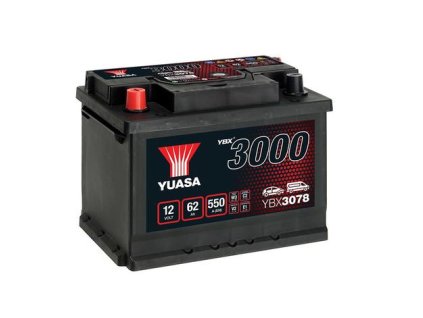 35516 ybx3078 062 12v 62ah 550a 1 55548 yuasa autobateria