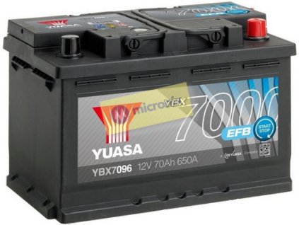 35801 ybx7096 075 12v 75ah 700a 0 57412 yuasa efb start stop auto