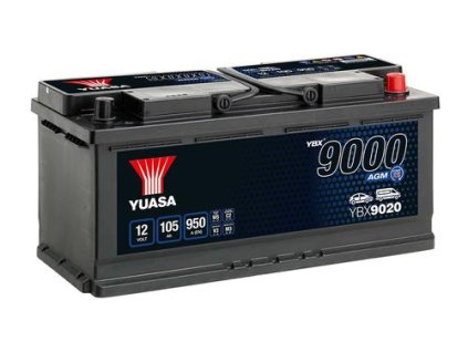 35912 ybx9020 105 agm start stop 12v 105ah 950a 0 yuasa autobateri