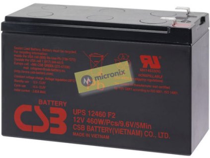 36218 ups12460f2 12v 460w 5min akumulator csb
