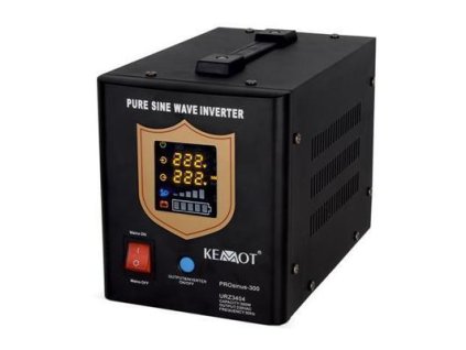 36419 zdroj prosinus 500va 300w stolny zdroj sinus dc12 ac 230v cierny