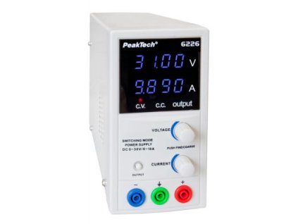36728 p6226 laboratorny zdroj 0 30v 0 10a peaktech