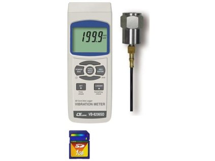 36761 vb 8206sd jednokanalovy merac vibracii