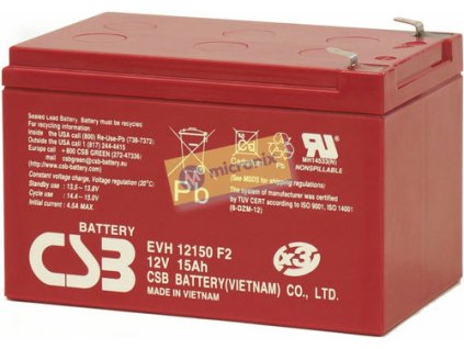 36854 evh12150f2 12v 15ah akumulator csb