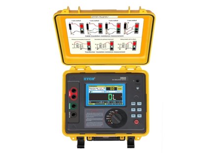 37598 etcr 3520 tester izolacie 5kv 10tohm 7ma