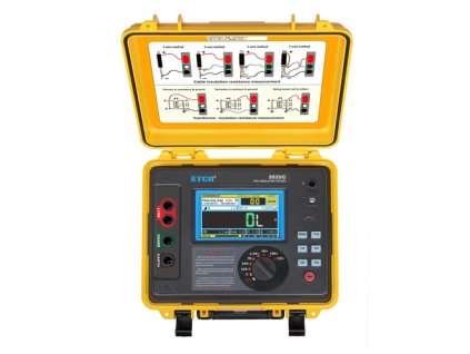 37604 etcr 3520c tester izolacie 15kv 30tohm 7ma