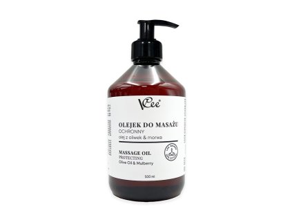 VCee masážny olej Spevňujúci - Oliva a moruše 500ml