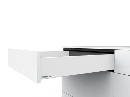 Cemux H Box SLIM zásuvka bílá H84/550 mm
